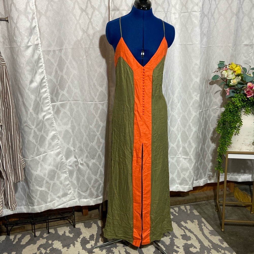Rosacha long strap dress size -L